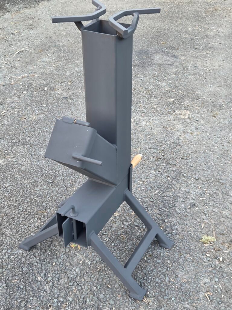 Handcrafted irish rocket stove