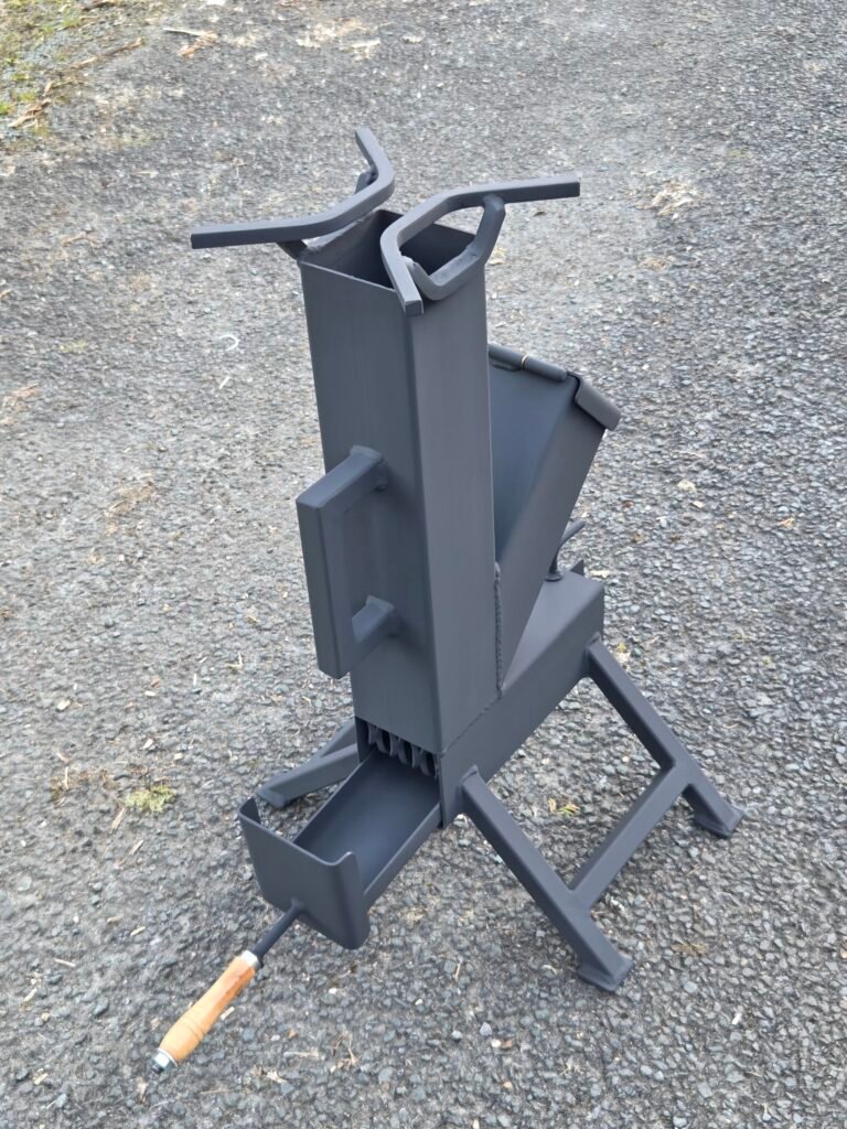 Handcrafted irish rocket stove