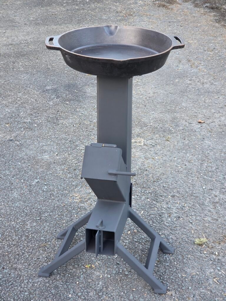 Handcrafted irish rocket stove