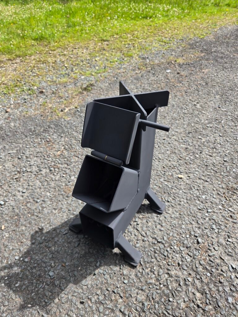 Handcrafted Irish rocket stove
