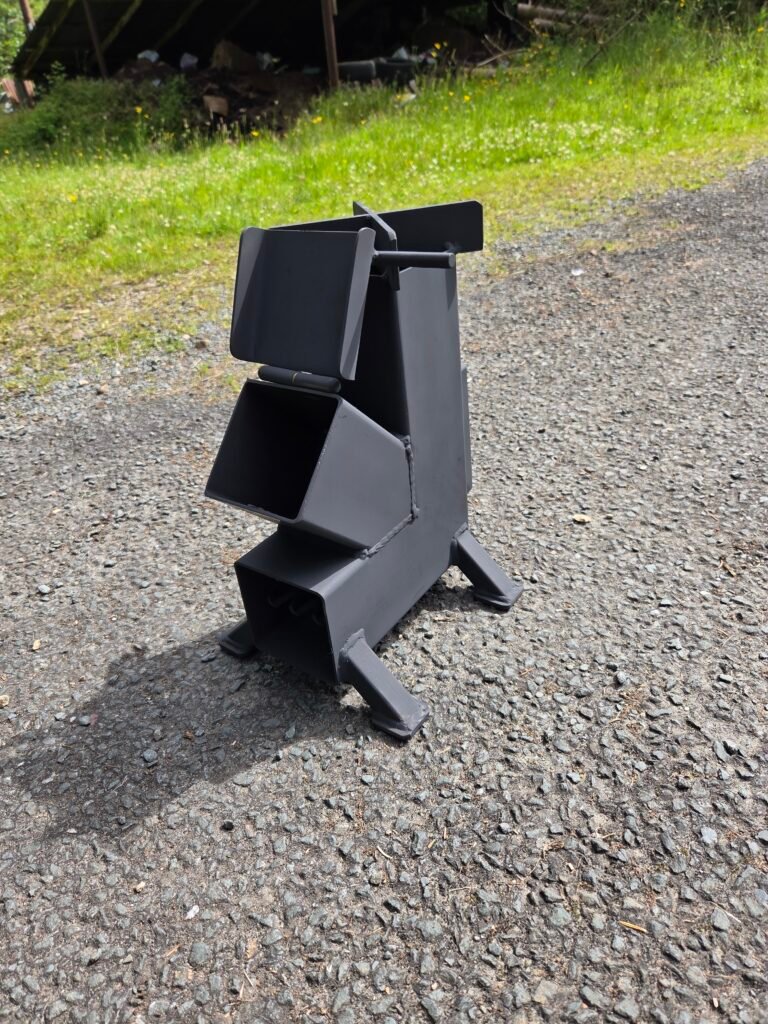Handcrafted irish rocket stove