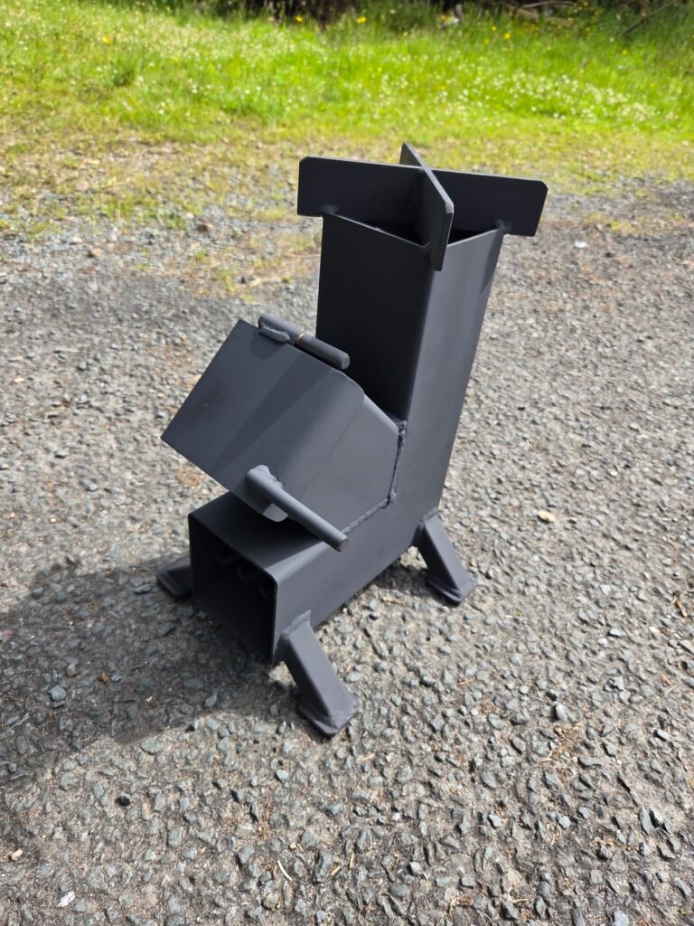 Handcrafted irish rocket stove