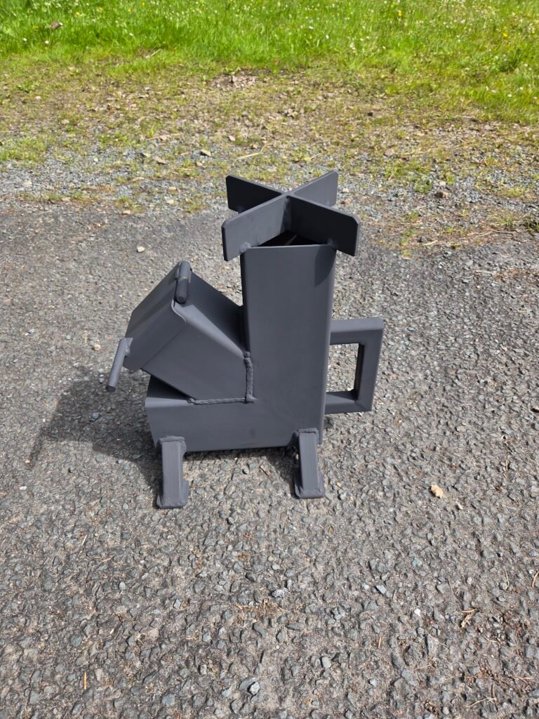 Handcrafted irish rocket stove