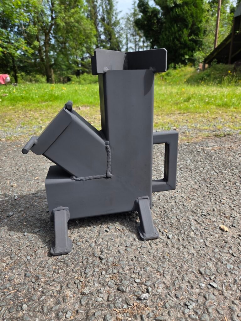 Handcrafted irish rocket stove