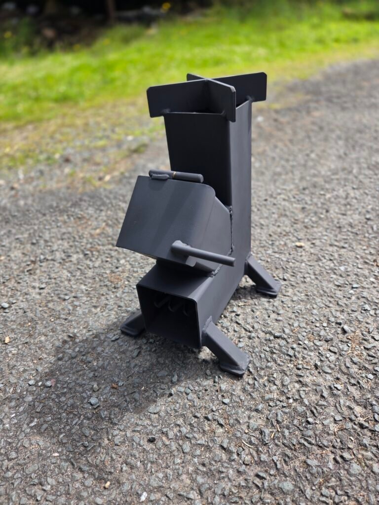 Handcrafted irish rocket stove