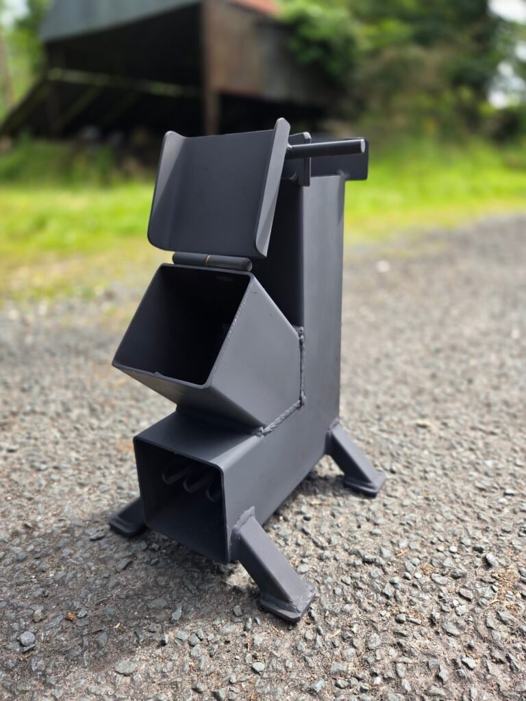 Handcrafted irish rocket stove